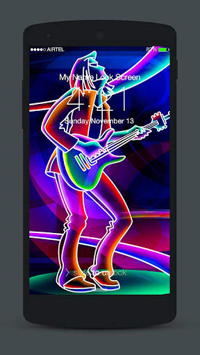 3D Neon Lock Screen screenshot 4
