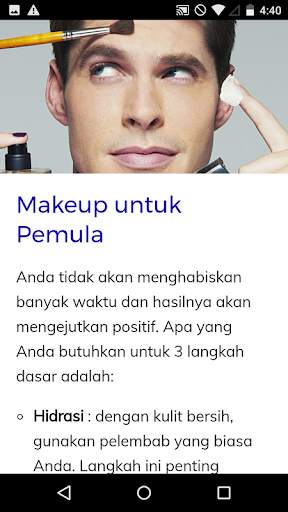Kursus Rias Wajah Untuk Pria screenshot 2