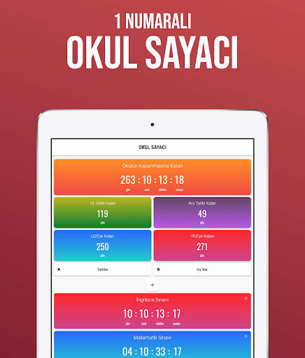 Tatil Sayacı - Okul Sayacı screenshot 4