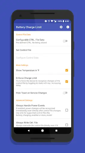 Battery Charge Limit [ROOT] screenshot 2