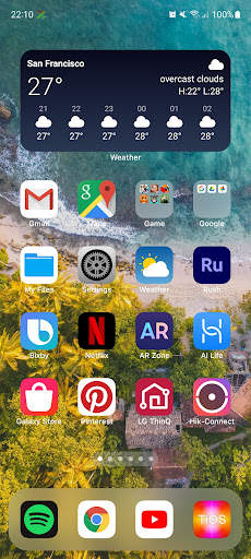 Launcher TiOS 17 Lite screenshot 1