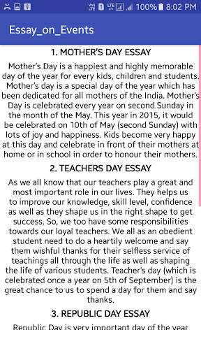 English Essays - using very easy words screenshot 5