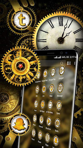 Machine Clock Launcher Theme screenshot 3