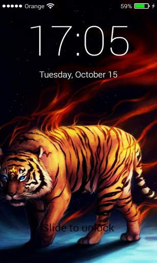 Passcode Lock screen Tiger lock screen Passcode 8 تصوير الشاشة
