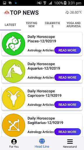 Astrology News 3 تصوير الشاشة