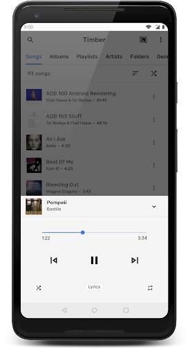 TimberX Music Player screenshot 4