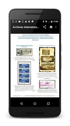 Archives International Auction скриншот 4