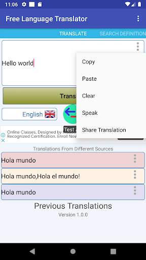 English Language Translator screenshot 3