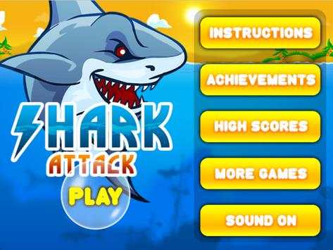 Hungry Shark Attack - Angry Shark World Games screenshot 1