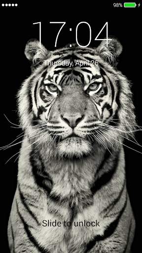 Tiger 3D Lock Screen 5 تصوير الشاشة