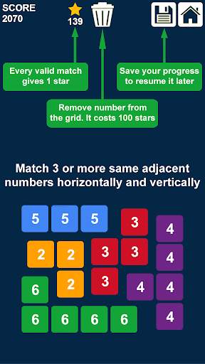 Drag n Merge Numbers: Match 3 Merge Puzzle screenshot 2