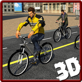 Fahrradfahrer Rennen im Jahr icon