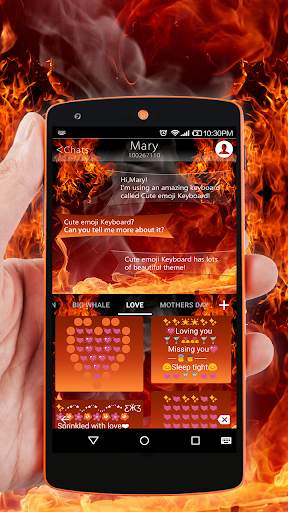 Neon Fire Keyboard 🔥Emoji Keyboard Theme screenshot 6