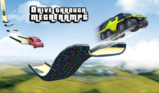 Mega Ramp Cruiser Car Stunt Racing Games 2018 screenshot 7