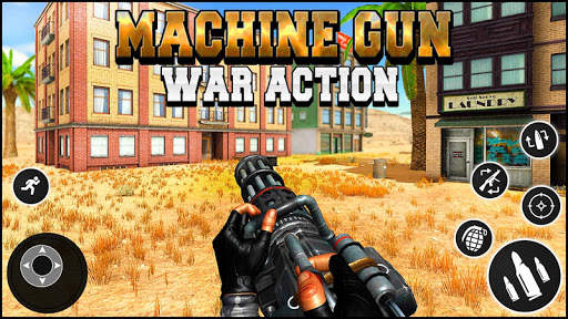 Machine Gun Games War Action: Guns Shooting Games screenshot 5