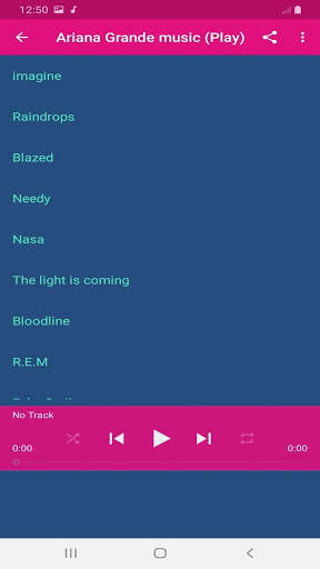 Ariana grande songs offline (50 Songs) screenshot 2