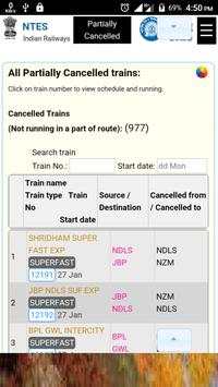 Train  time table application screenshot 1