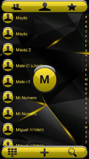 THEME FUTURA YELLOW EXDIALER screenshot 3