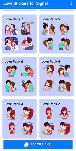 Love Story Stickers for Signal Messenger screenshot 1