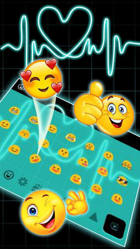 Neon Heart Keyboard screenshot 3