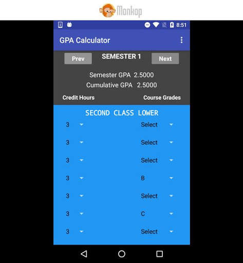 GPA CALCULATOR (Uew) screenshot 4