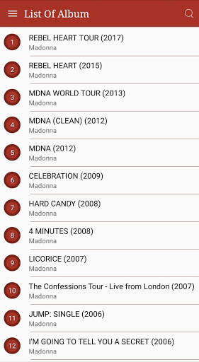 All Madonna Songs Lyrics screenshot 2
