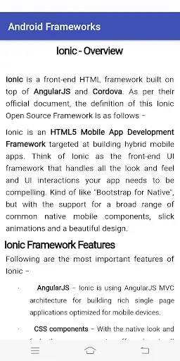 Frameworks for Android screenshot 4