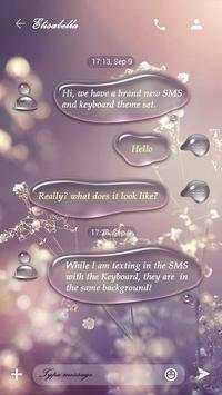 GO SMS DROPS THEME 3 تصوير الشاشة