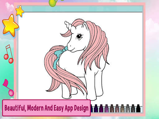 Unicorn Coloring Games Puzzle screenshot 9