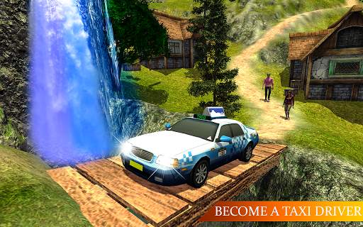 Offroad Real Taxi Car Simulator- Hill Cab Driver स्क्रीनशॉट 9