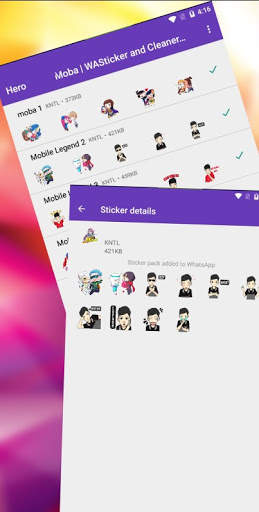 Hero Moba Legend WASticker and Cleaner WA screenshot 1