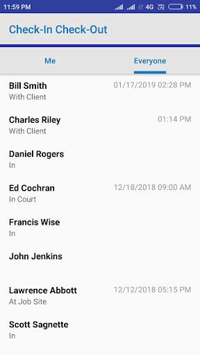 Check-In Check-Out Mobile screenshot 2