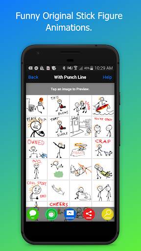 Stick Texting for WhatsApp screenshot 1