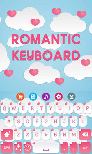 Romantic Keyboard Theme स्क्रीनशॉट 4