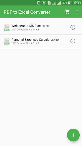 PDF to Excel Converter screenshot 1