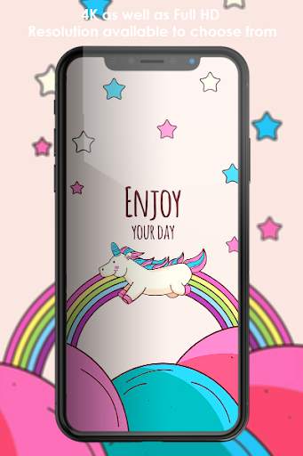 Magical Cute Unicorn Wallpaper screenshot 2