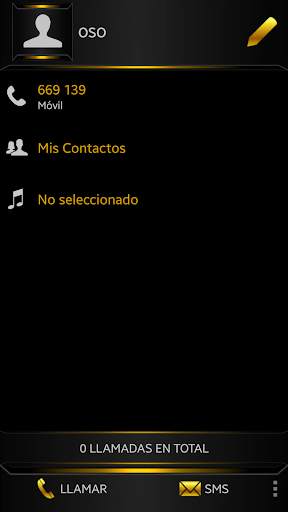THEME DARKCITY GOLD EXDIALER screenshot 4