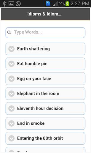 English Idioms, Proverbs and Phrases скриншот 2