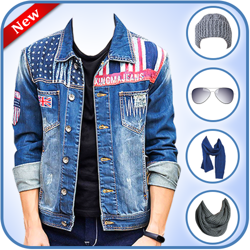 Men Denim Jeans Jackets Photo Editor icon
