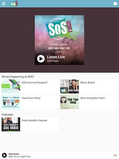 SOS Radio: Right Song. Right Time. screenshot 4