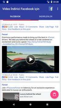 Video İndirici Facebook için screenshot 4