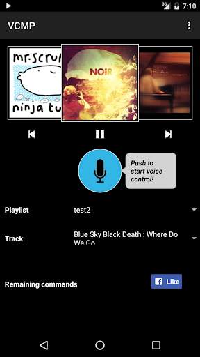 Voice Control Music Player screenshot 1