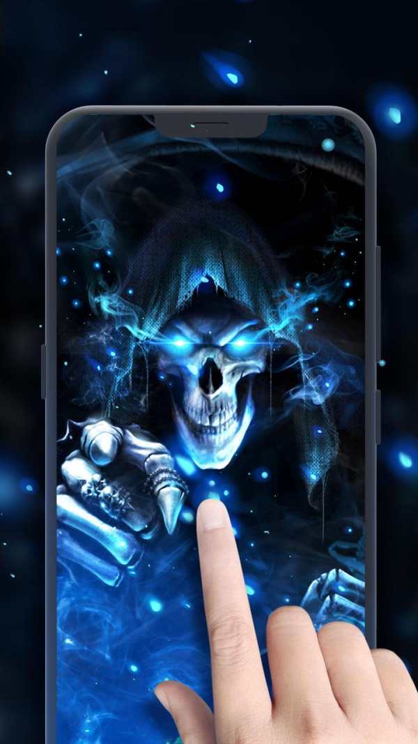 Flaming Grim Reaper Live Wallpaper screenshot 4
