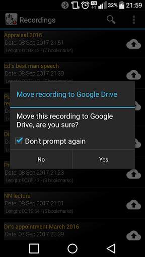Dictomate -  MP3OGG Voice Recorder - Free screenshot 2
