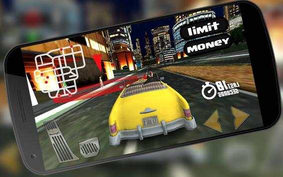 Crazy Taxi Driver City Rush Classic Race Simulator screenshot 1