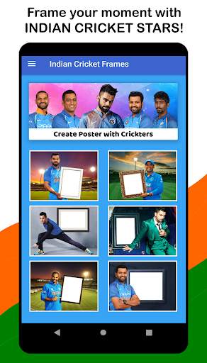 Indian Cricket Photo Frame स्क्रीनशॉट 1