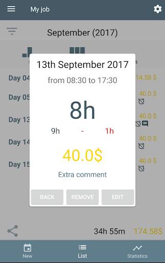 WorkIO (Working hours) screenshot 4