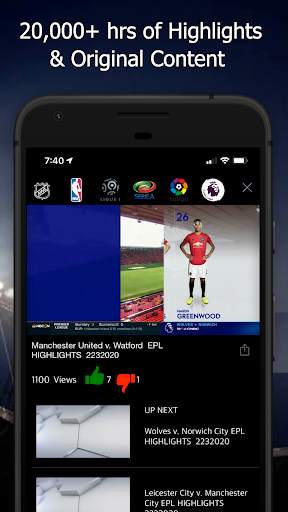 Sports & Game Videos - Best Podcasts & Highlights screenshot 1