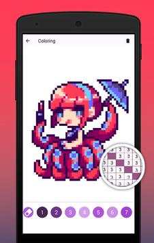 Monster Girl Color By Number art maker screenshot 6