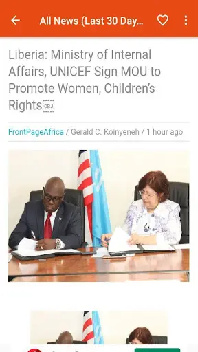 Liberia News App скриншот 1